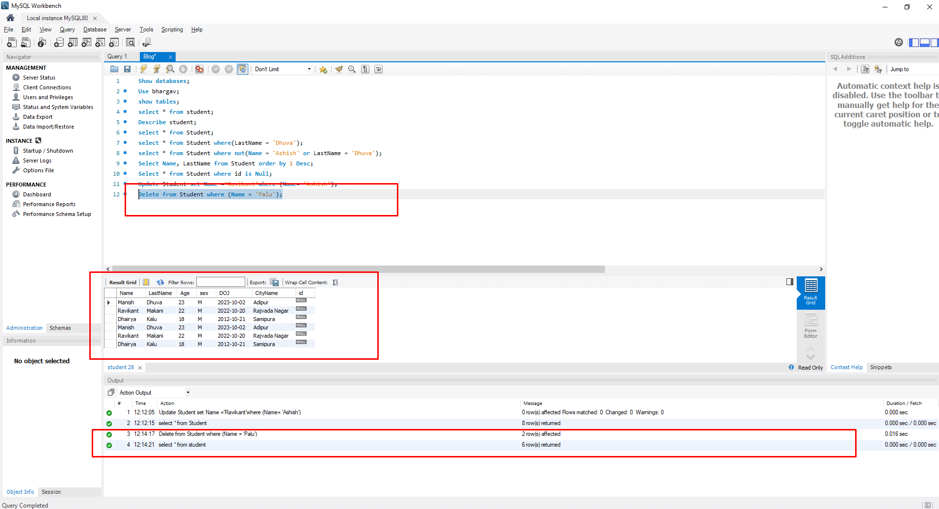 Deleting-the-Column-from-the-table