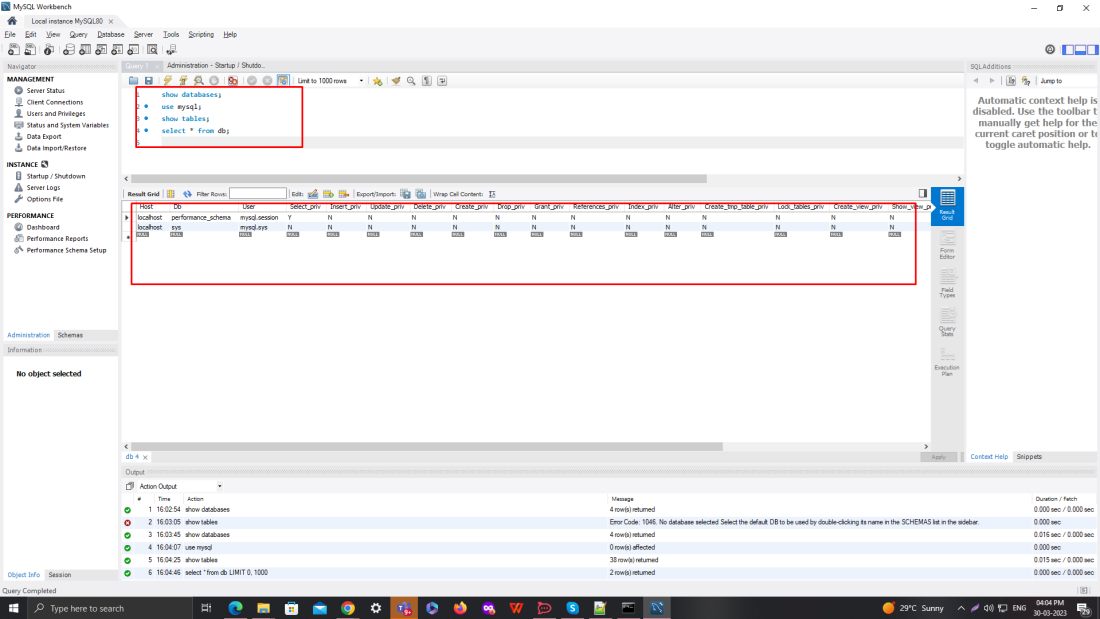 My SQL Workbench Installation and Connecting to My SQL Server