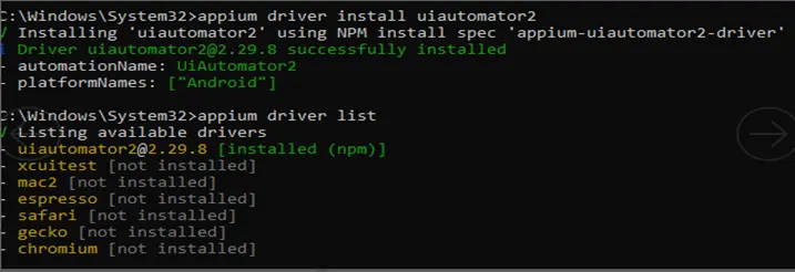Appium Driver Installer