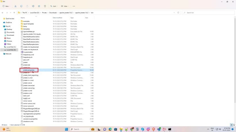 Bin Folder Of Jmeter