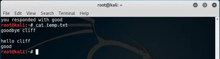 Check Temp Using Cat