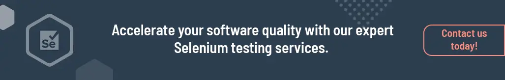 Contact Us For Selenium Testing Services