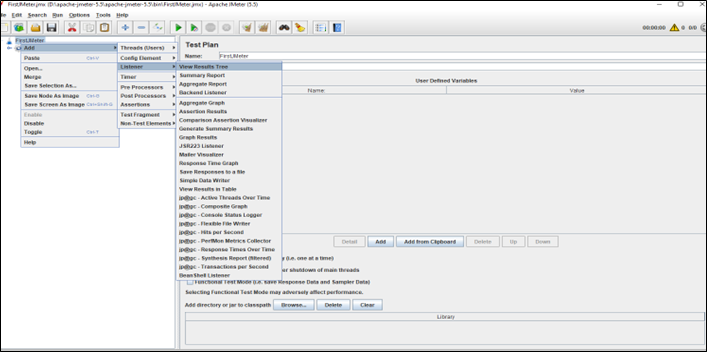 default report format