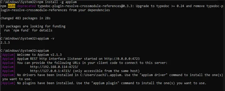 Download Specific Version Of Appium