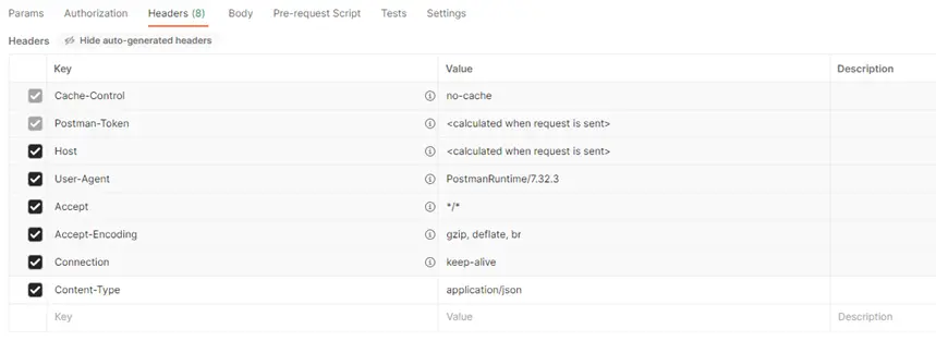 Header Authorization