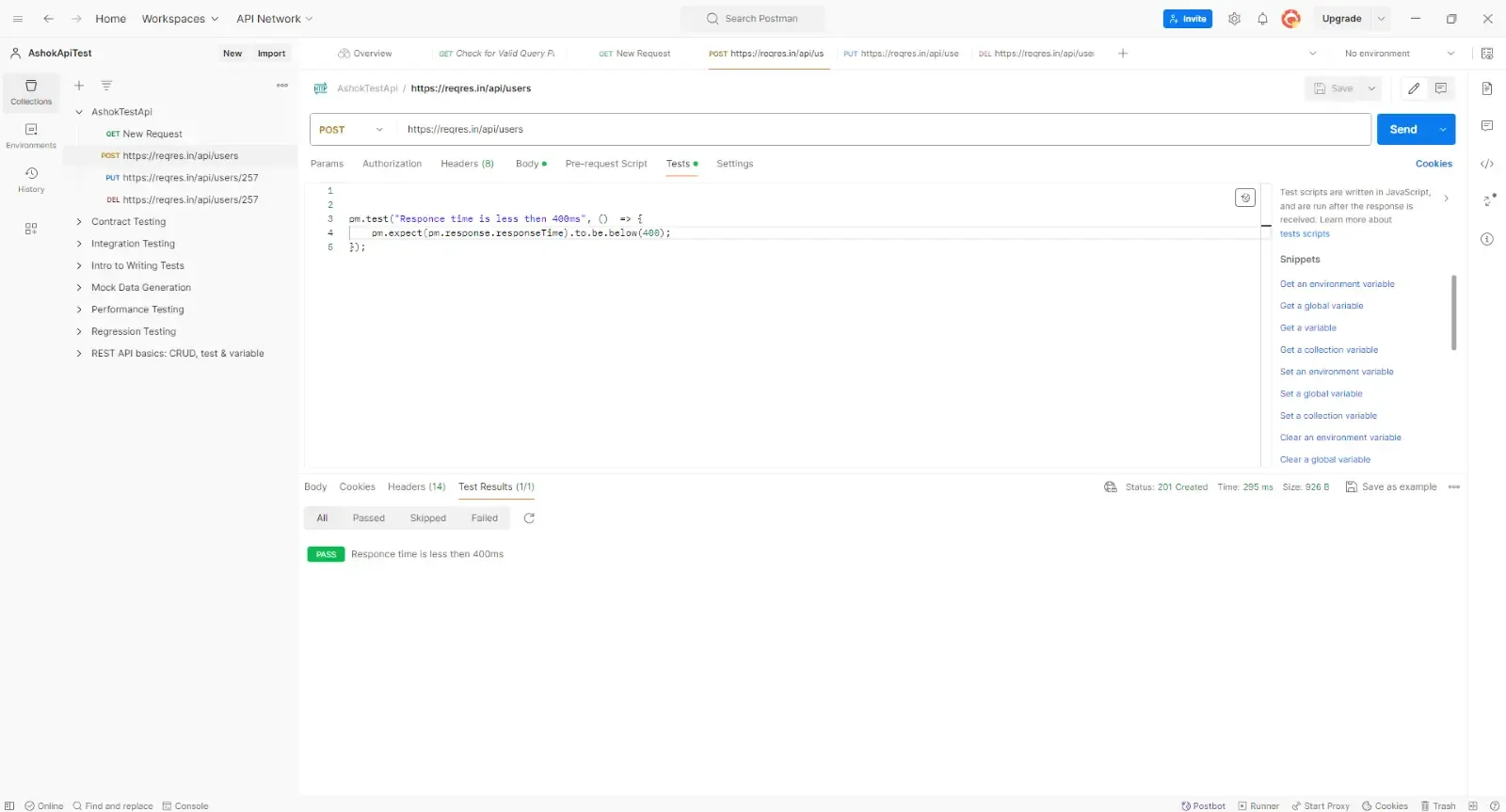 Http Request Responses Time Validate