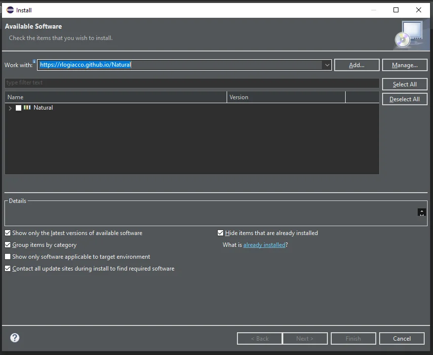 Install New Software