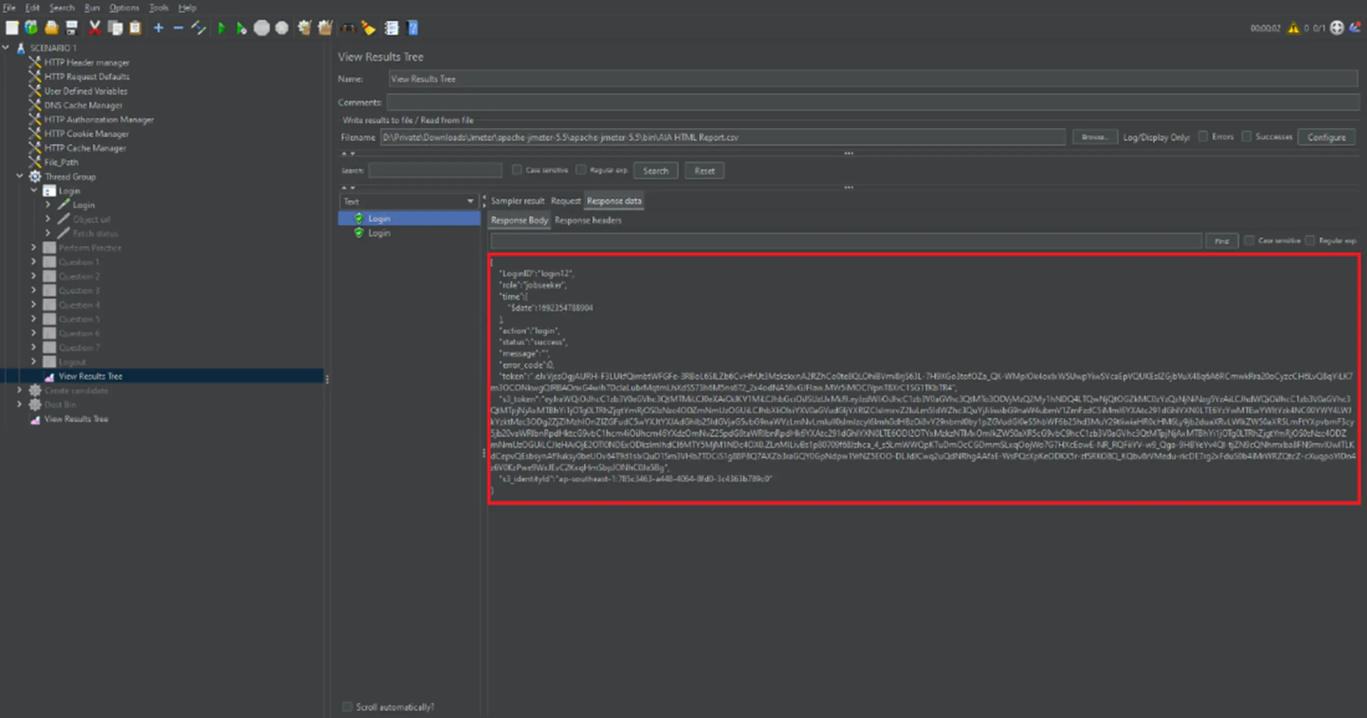 Login Api Check Response