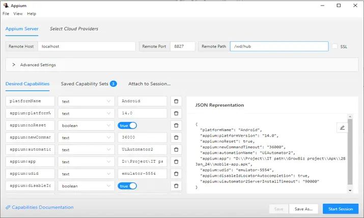 Mobile View In Appium Installer 12