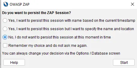 persisting a session