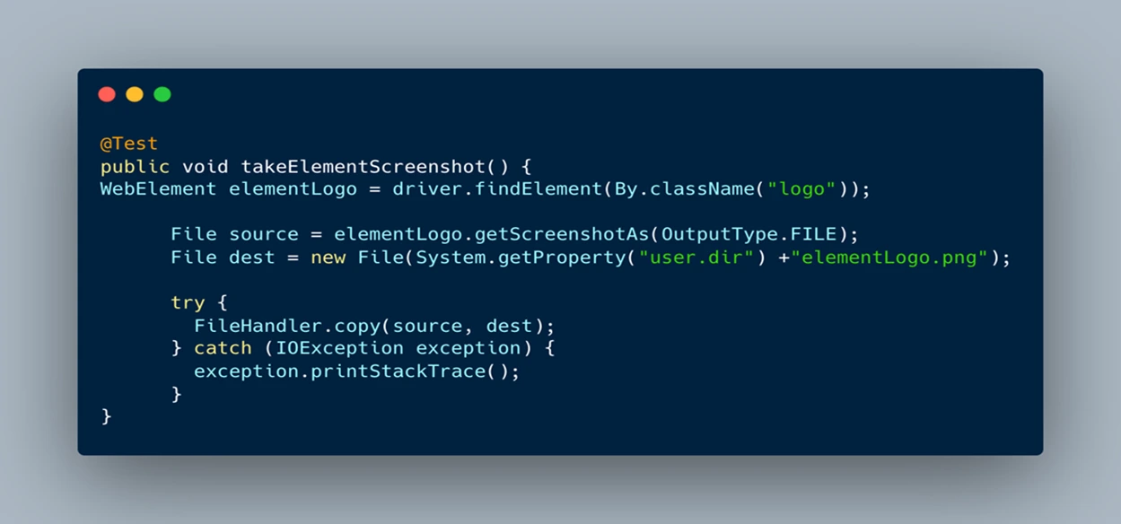 Specific Web Element