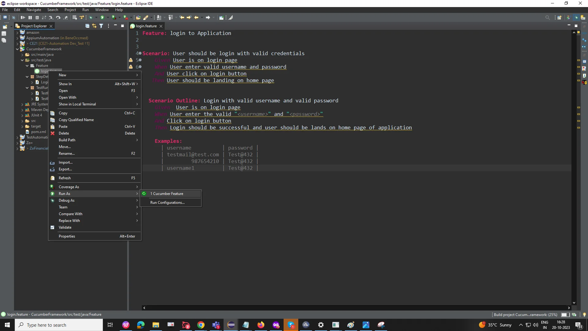 Step Definition File Configuration