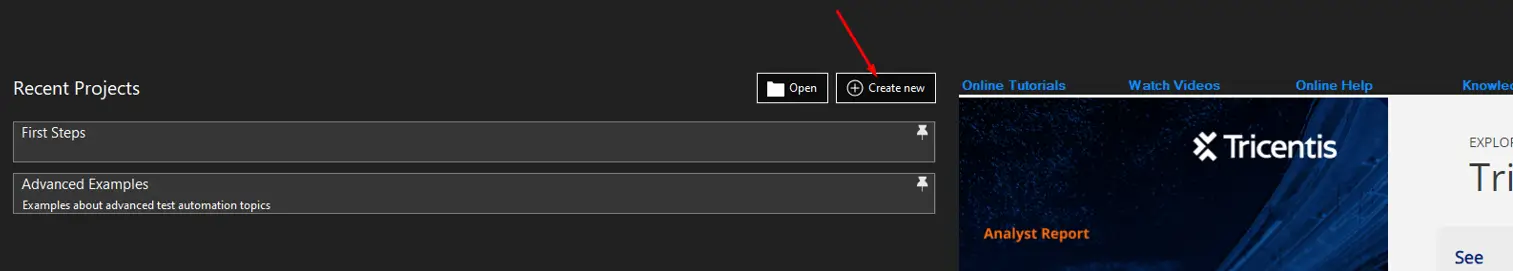 Create New Project