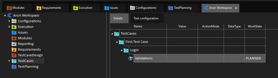 Case of Test