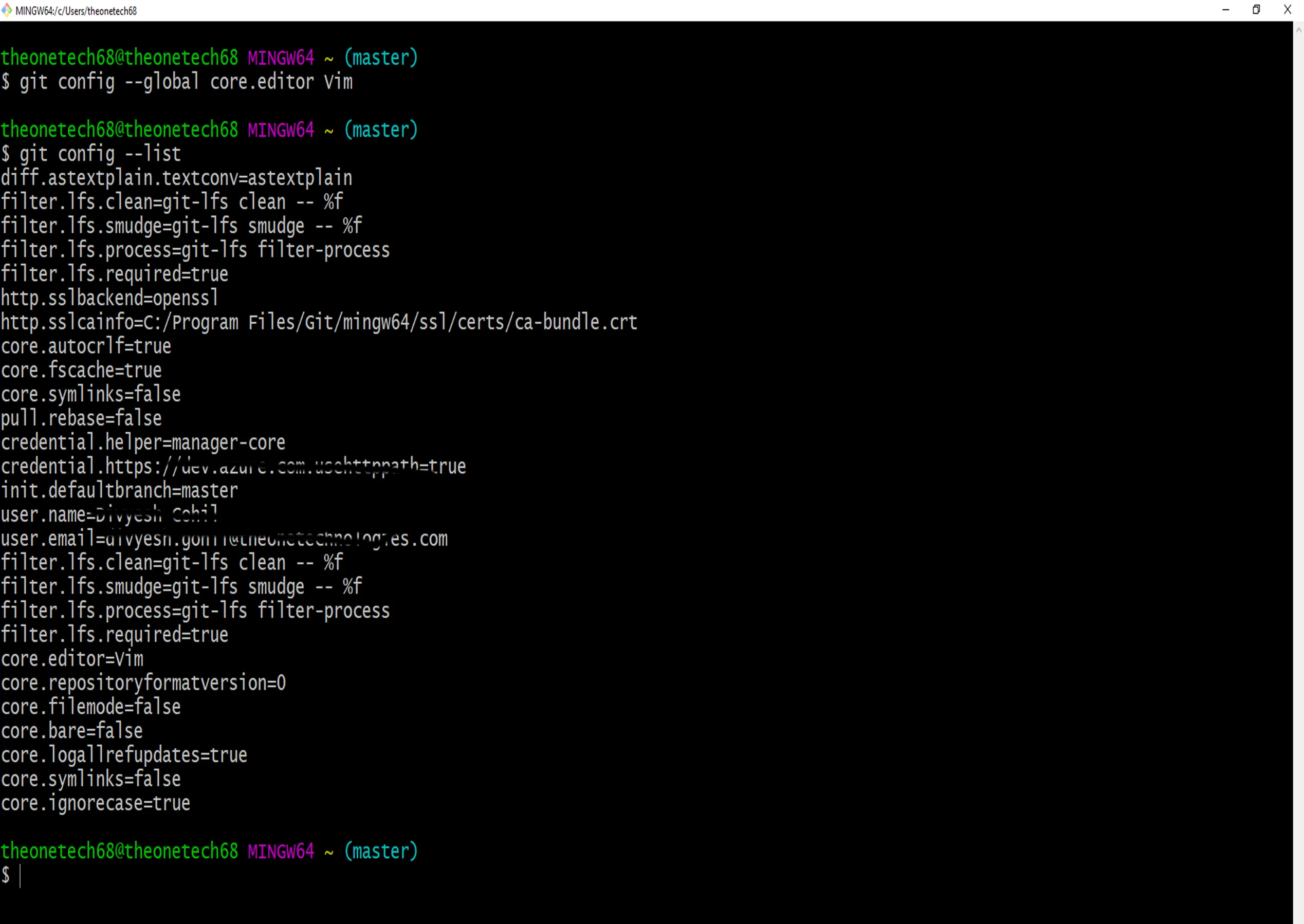 Git Config