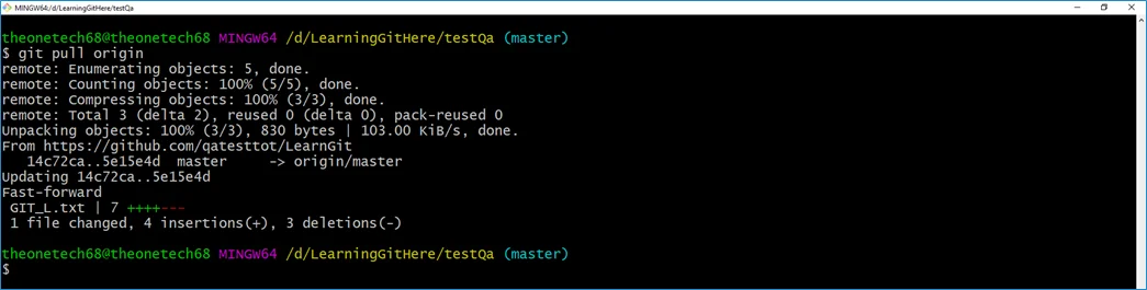 Git Pull Origin