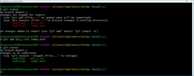 Git Status
