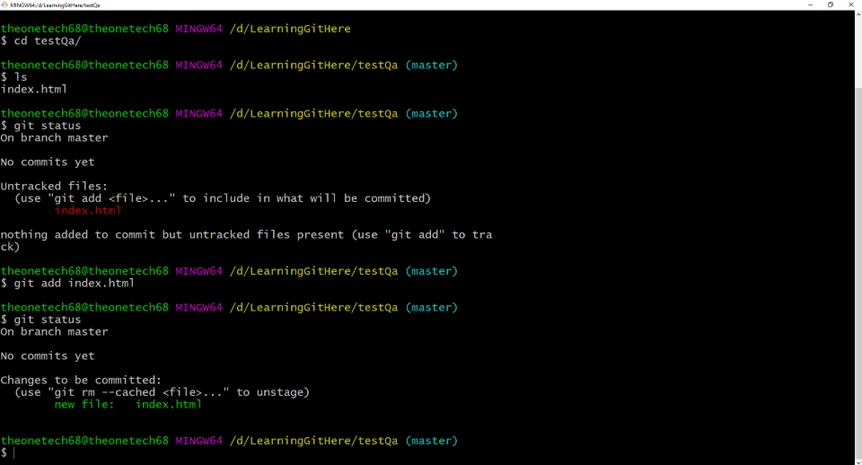 Git Status