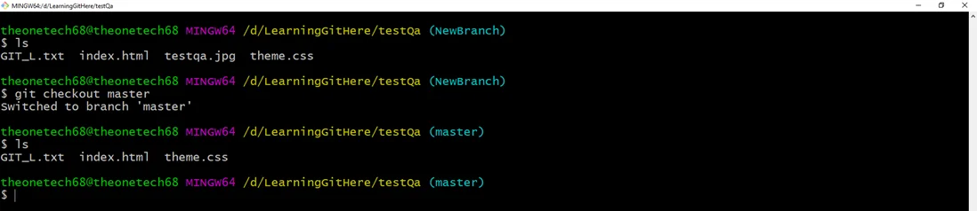 Git Switching