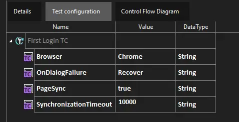 Test Config