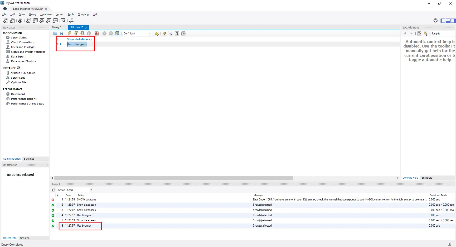 USE [DB Name]